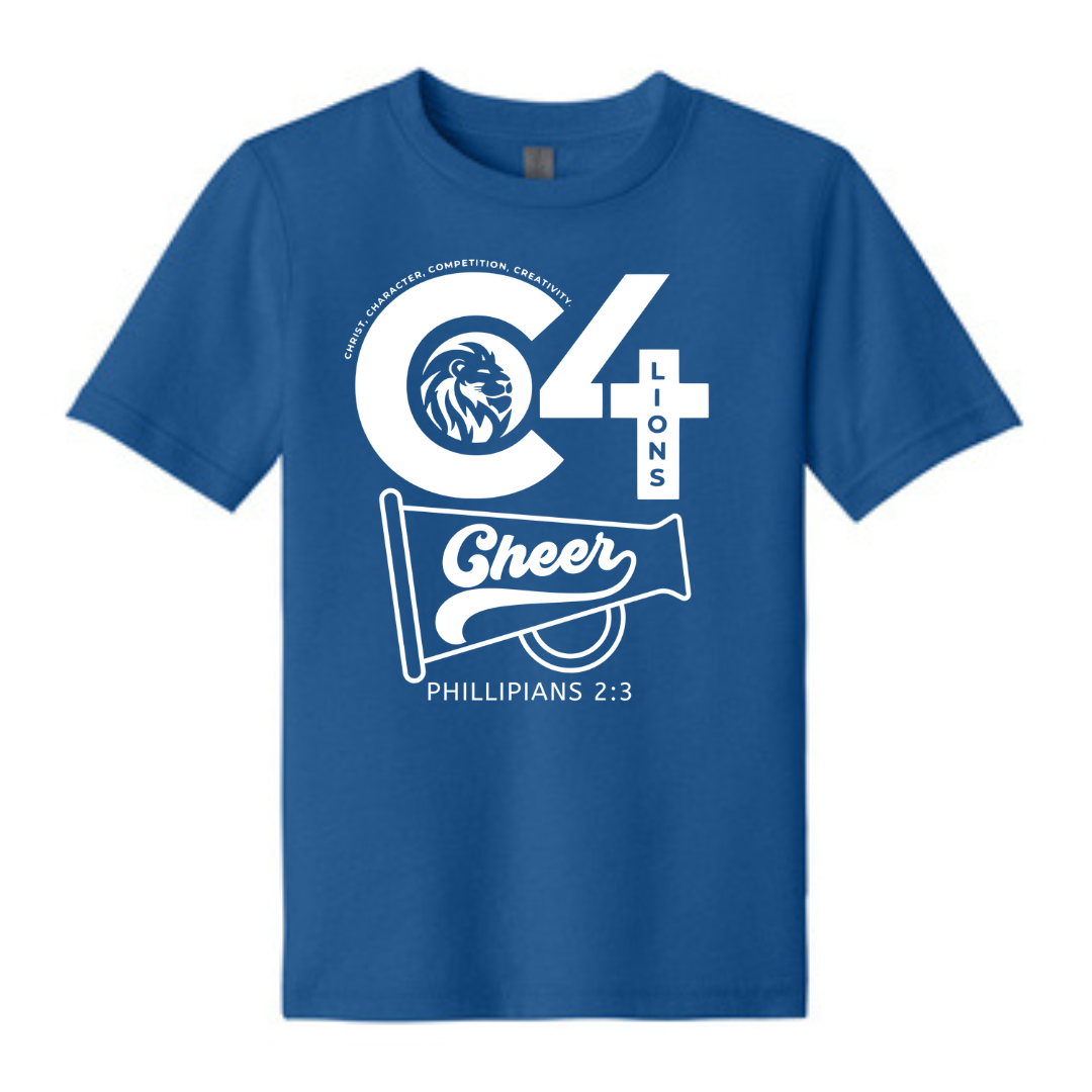 C4 Lions Football T-shirt - C4 Cheer - Gals and Dogs Boutique Limited