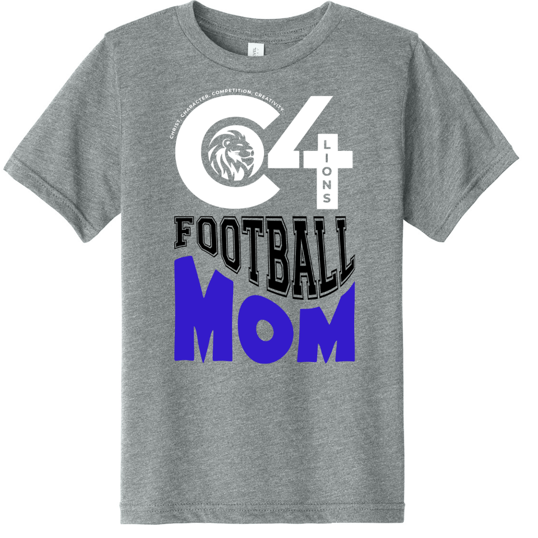 C4 Lions Football T-shirt - Lions Football Mom - Gals and Dogs Boutique Limited