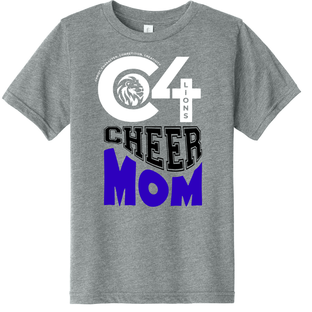 C4 Lions Football T-shirt - Lions Cheer Mom - Gals and Dogs Boutique Limited