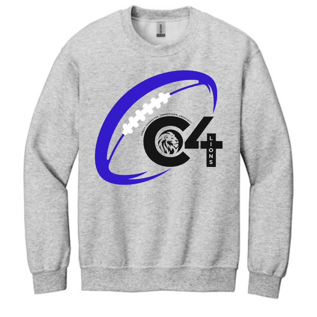 C4 Lions Football Crewneck Sweatshirt - Gals and Dogs Boutique Limited