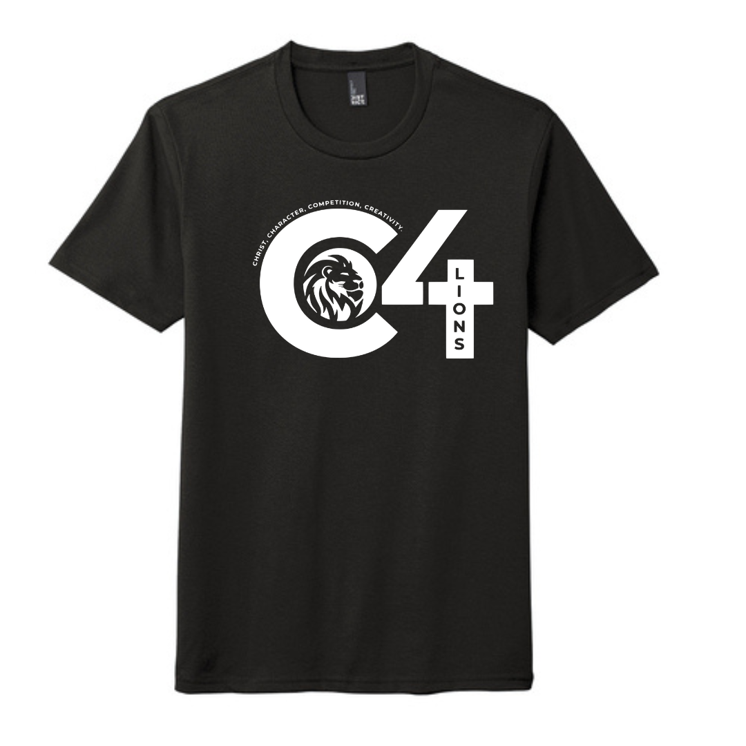 C4 Lions Football T-shirt - C4 Logo - Gals and Dogs Boutique Limited