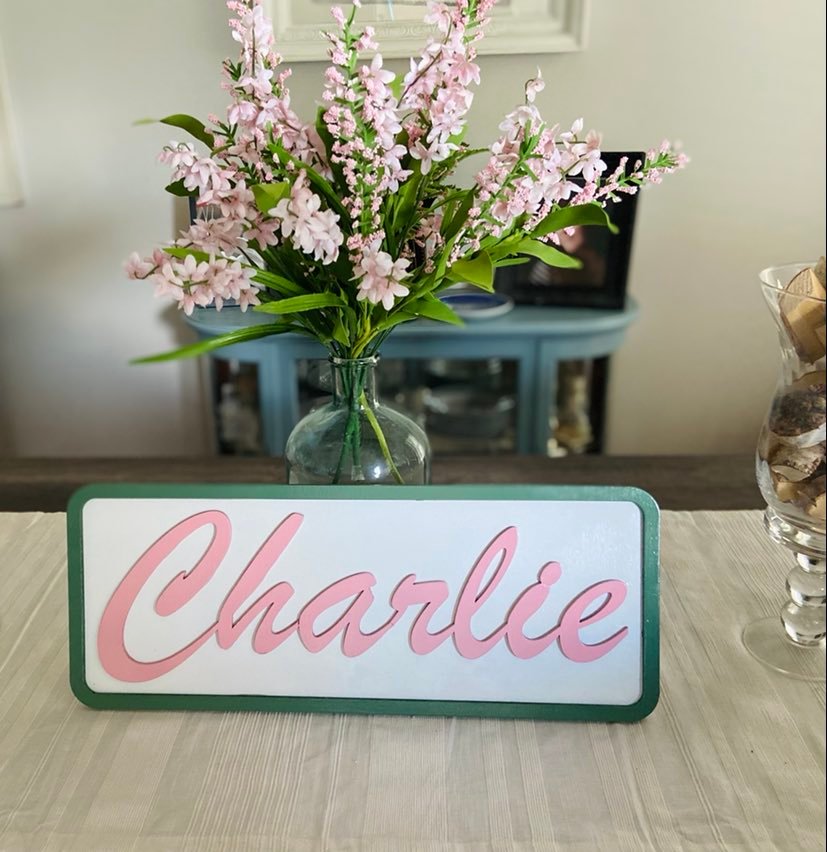 Personalized Layered Name Wood Sign - Gals and Dogs Boutique Limited