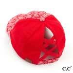 Vintage Distressed Paisley Criss Cross Pony Tail Hat - Gals and Dogs Boutique Limited