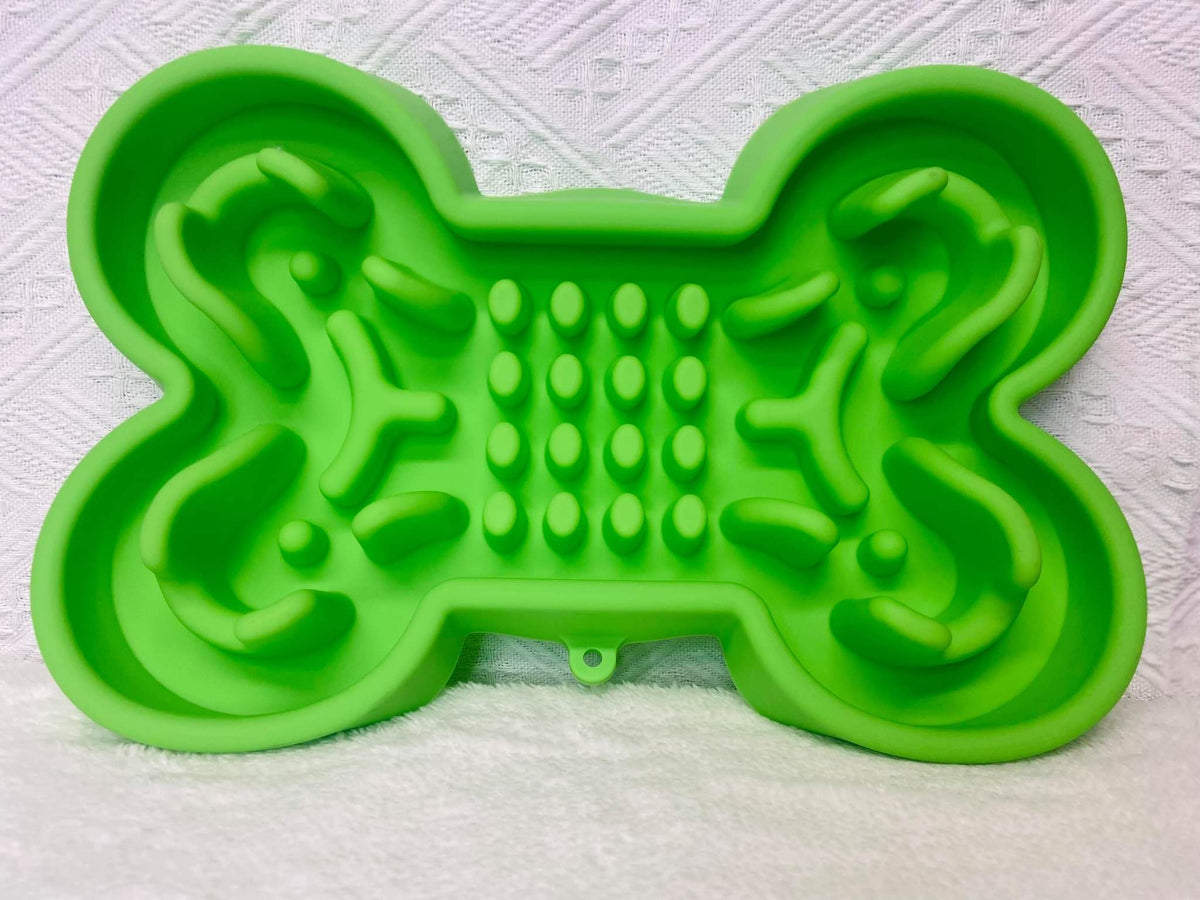 Pawprint Slow Feed Dog Bowls