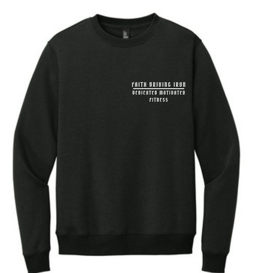 Dedicated Motivated Fitness - Faith Driving Fitness Crewneck