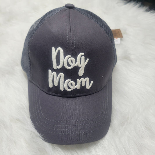 CC Brand Color Changing Embroidered Dog Mom Ponytail Ball Cap