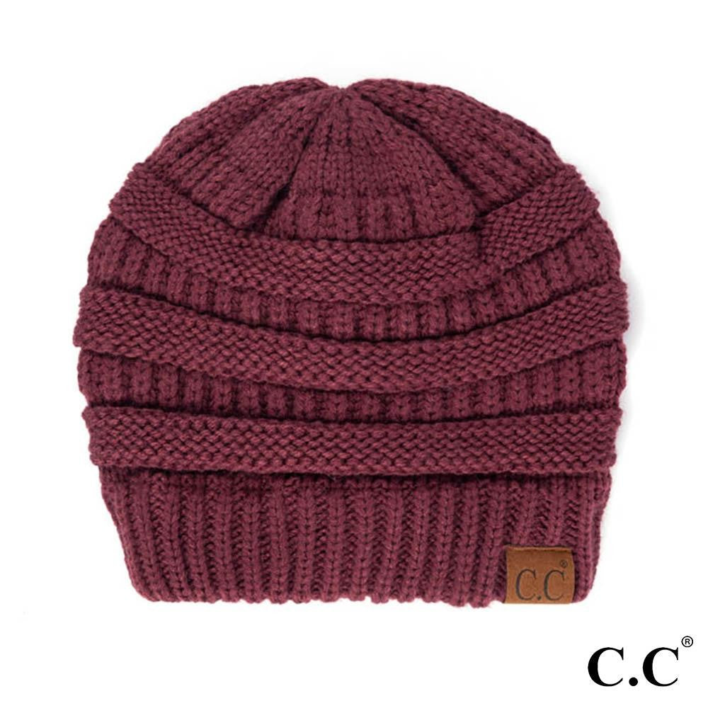 C.C Hat-20A
Solid Ribbed Beanie "The Original" Beanie - 5 color options