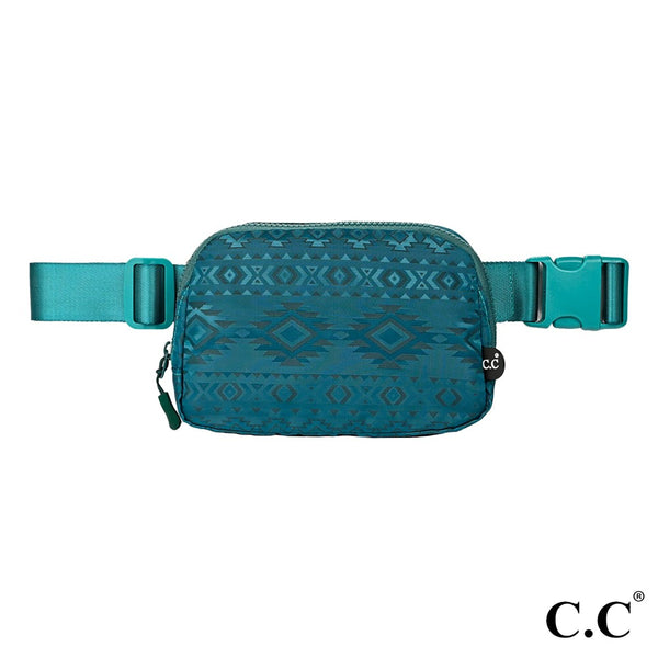 C.C South Western Pattern Fanny Pack Sling Bags