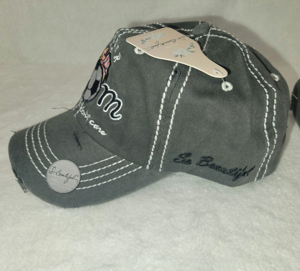 Vintaged Distressed Embroidered Soccer Mom Hat - Gals and Dogs Boutique Limited