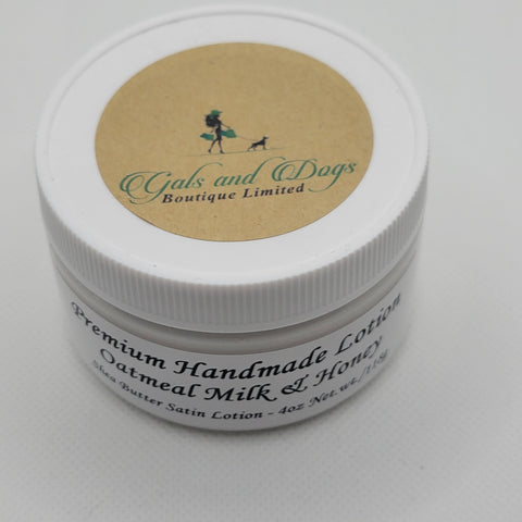 Premium Handmade Oatmeal Milk & Honey Lotion 4oz - Gals and Dogs Boutique Limited