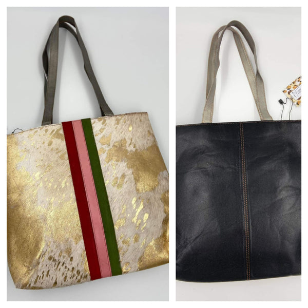 Perry Leather and Hair on Hide Tote Bag - Gals and Dogs Boutique Limited