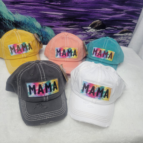 Colorful Mama Vintage Distressed Baseball Hat - Gals and Dogs Boutique Limited
