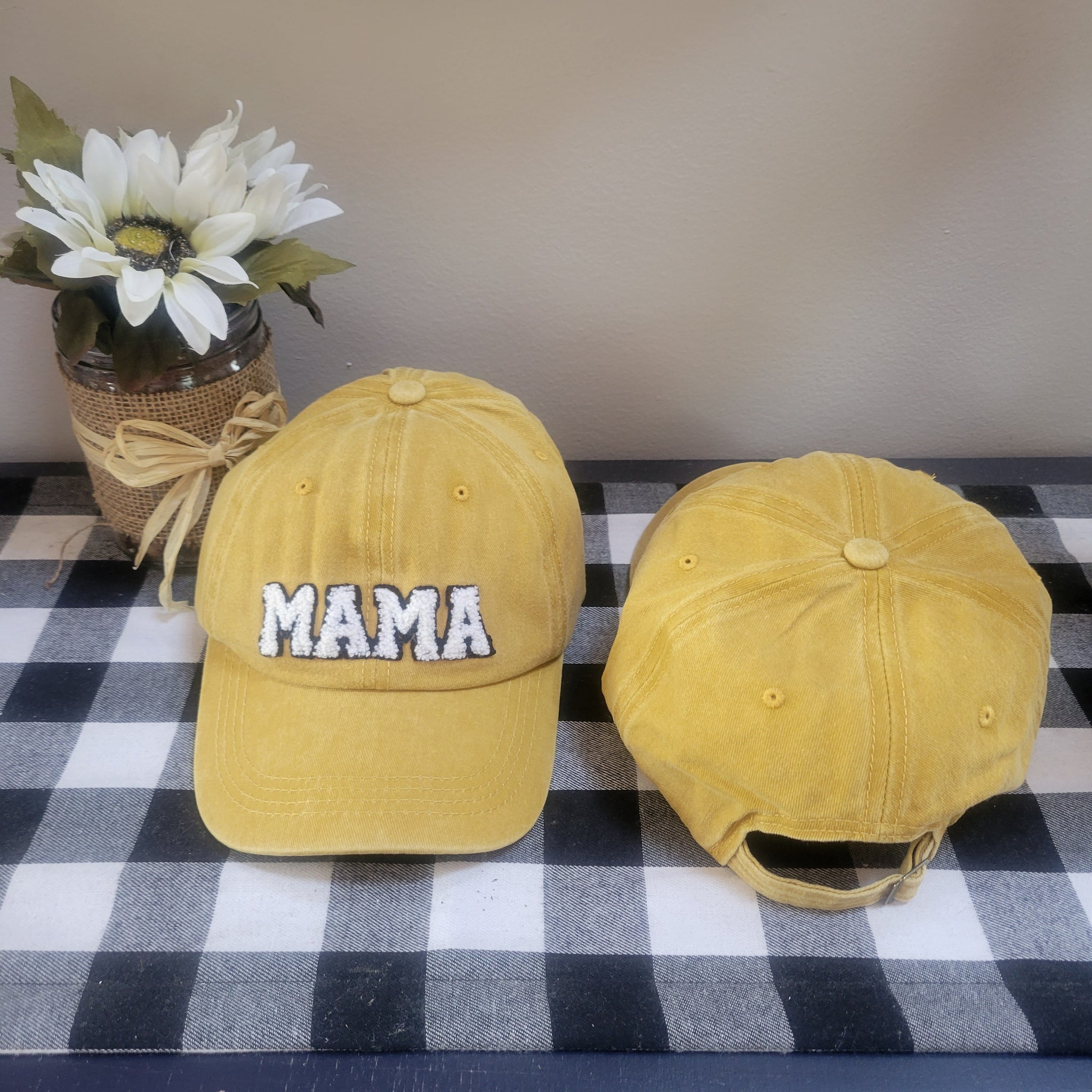 Cotton 3D Embroidered Mama Adjustable Ball Hat