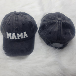 Cotton 3D Embroidered Mama Adjustable Ball Hat