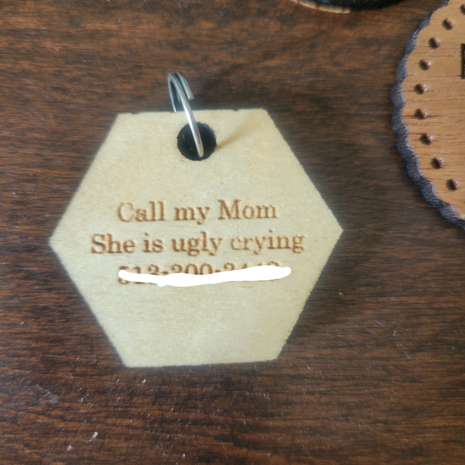 Custom Wood Laser Engraved Dog Tags - Gals and Dogs Boutique Limited