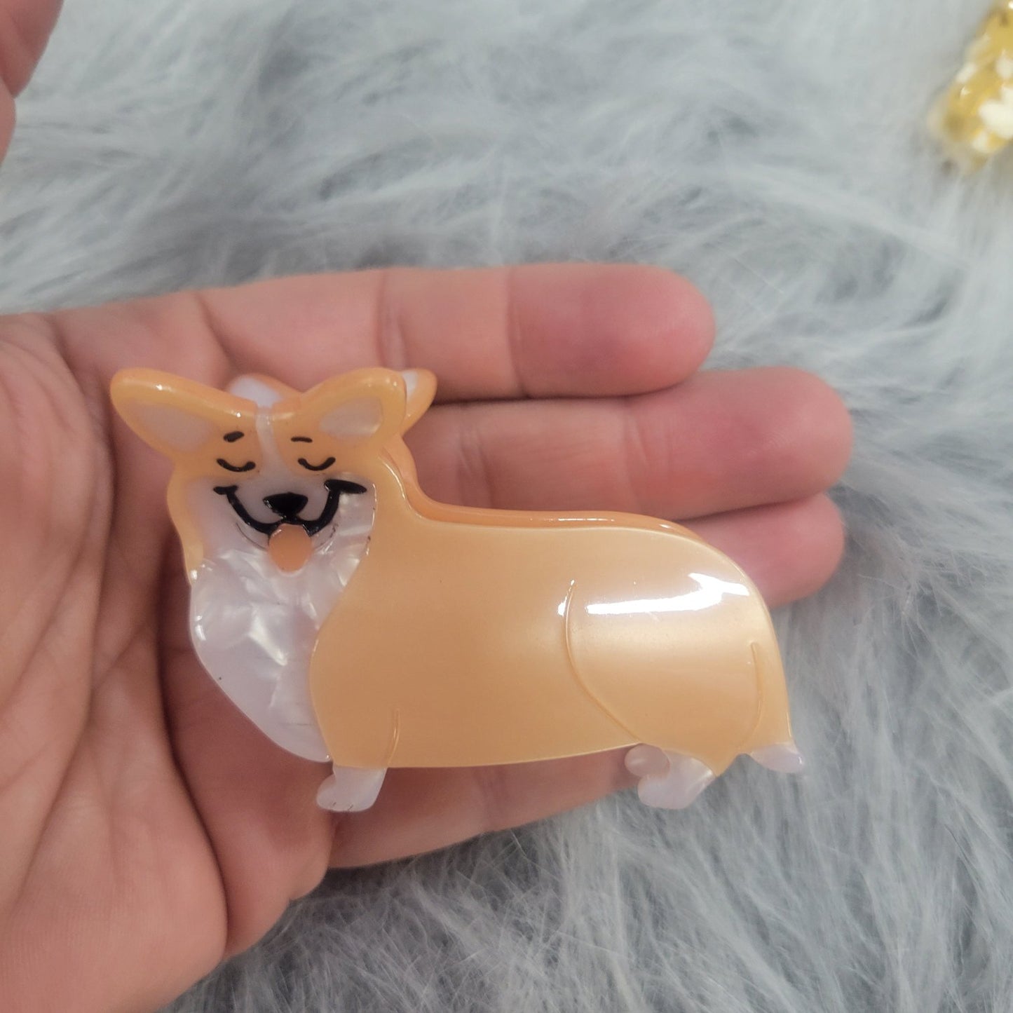 Lucite Dog Shaped Hair Clips - Gals and Dogs Boutique Limited