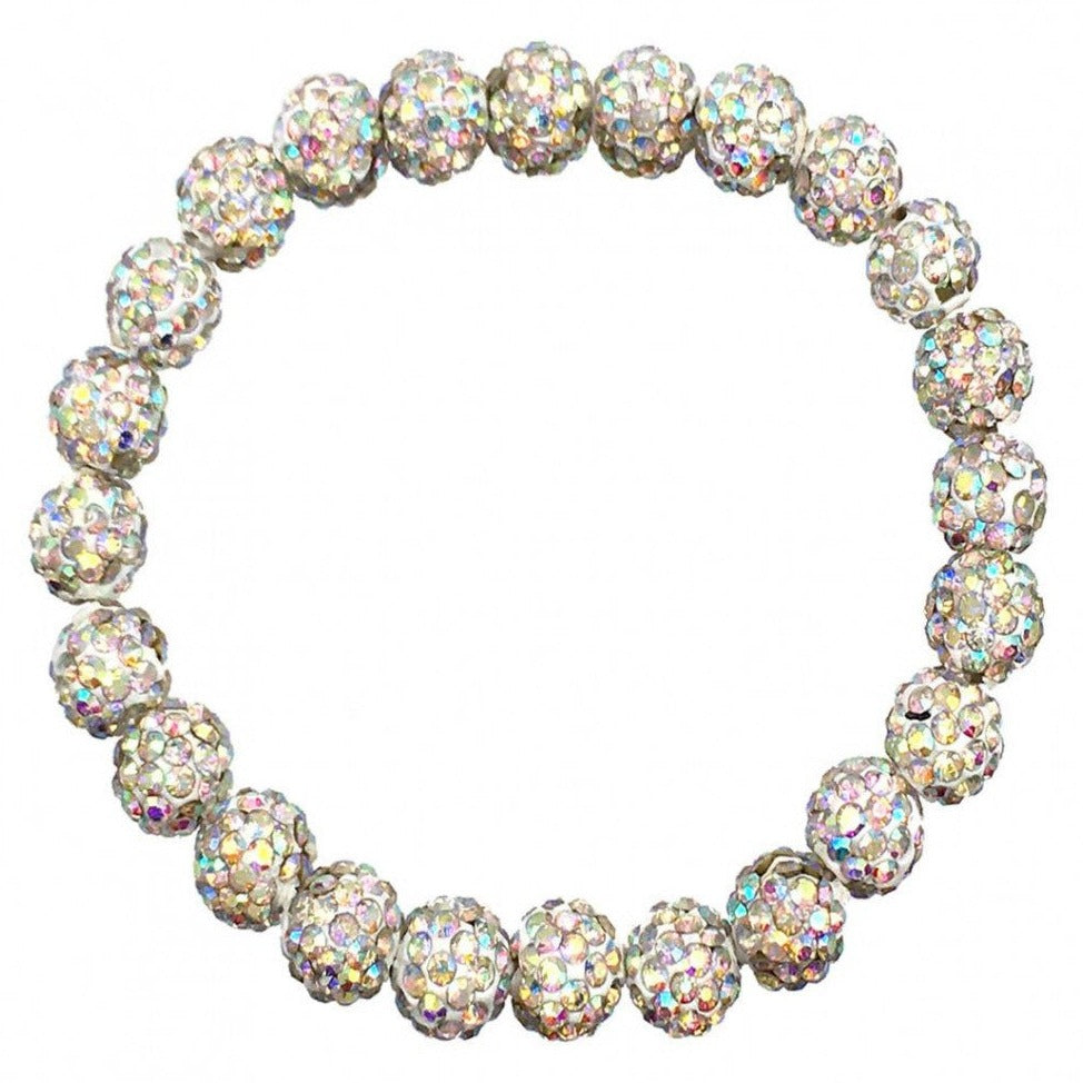Shamballa Beaded Stretch Bracelet - Gals and Dogs Boutique Limited