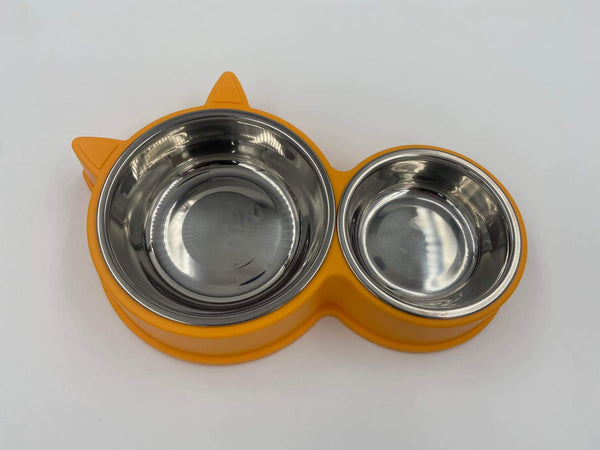 Cat Ear Food & Water Bowl for Small Dog