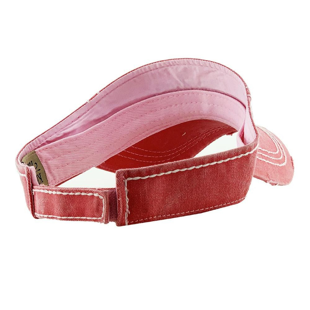 Distressed Sunshine and Whiskey Visor -2 color options - Gals and Dogs Boutique Limited