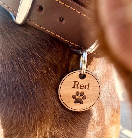 Custom Wood Laser Engraved Dog Tags - Gals and Dogs Boutique Limited