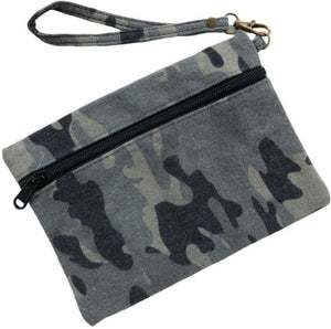 Camo Canvas Wristlet Clutch - Gals and Dogs Boutique Limited