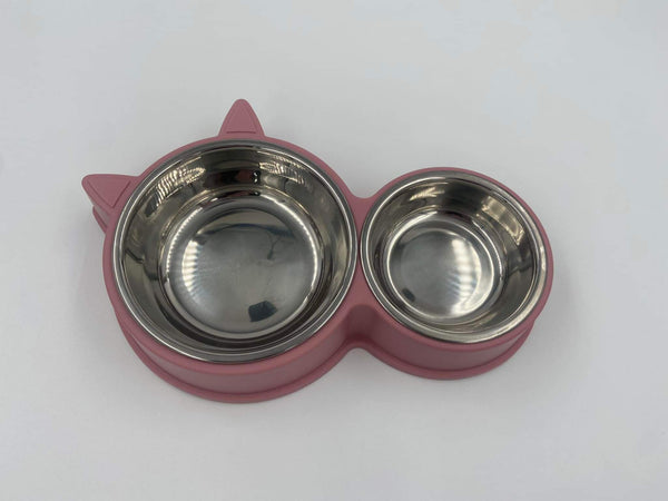 Cat Ear Food & Water Bowl for Small Dog