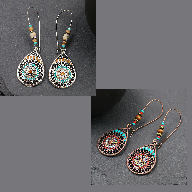 Colorful Boho Water Drop Earrings - 2 color options - Gals and Dogs Boutique Limited