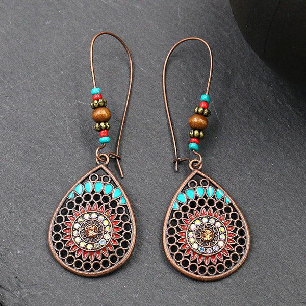 Colorful Boho Water Drop Earrings - 2 color options - Gals and Dogs Boutique Limited