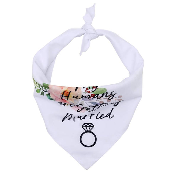 'My Humans are Getting Married' Dog Bandana - Gals and Dogs Boutique Limited