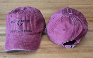 Maroon Yellowstone Dutton Ranch Embroidered Hat - Gals and Dogs Boutique Limited