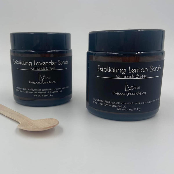 Exfoliating Lemon or Lavender Scrub for Hands & Feet - Gals and Dogs Boutique Limited